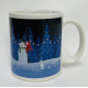 Coffee Mug - Tomte with snowman by Eva Melhuish
